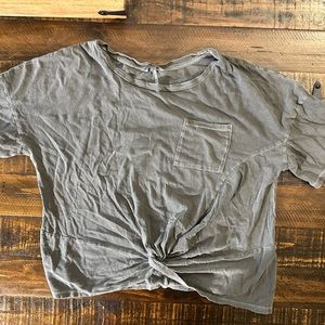 Lucky Brand Twist Front Tee Shirt